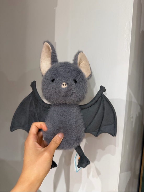 Jellycat Other - Jellycat Gray Fuzzy Bat Plush